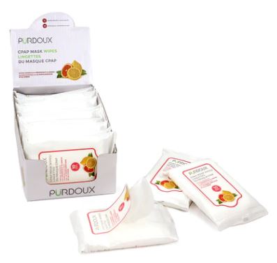 PÜRDOUX CPAP Travel Wipes - Citrus